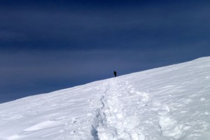 Belchen auf dem Weg zum Gipfel      