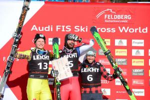 v.l.n.r. Ski Crosser:Florian Wilmsmann, Ryan Regez, Kevin Drury